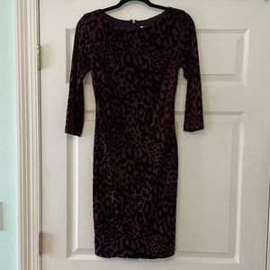 NWT CACHÉ purple dress